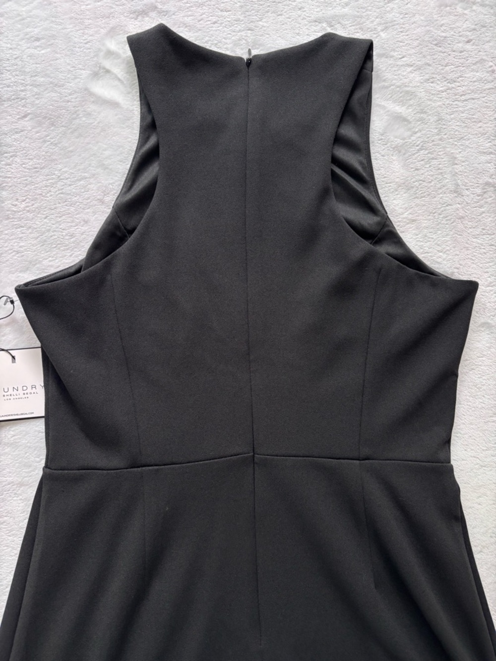 LAUNDRY by Shelli Segal Coco Fit & Flare Sleeveless Black Mini Dress--NWT--4 - Picture 8 of 15